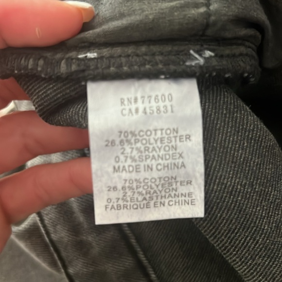 Sandrine Rose X Free People Crop Jeans In Destroyed Rain Distressed 28 - Picture 8 of 8